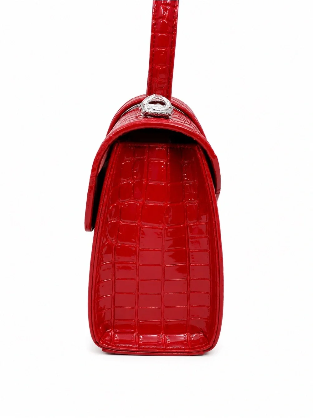 Luxury Croc-Embossed Satchel